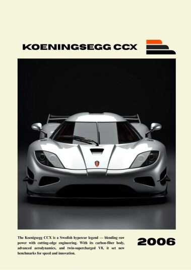 Plakat Koenigsegg CCX 2006