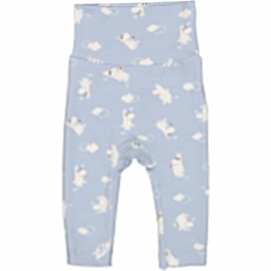 MarMar New Born Modal Smooth Print Blue Moomin Piva Bukser 9 mdr/74