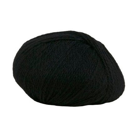Hjertegarn Highland Fine Wool Garn 500 Svart