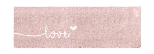MADABOUTMATS Gulvløper Love Mini Esme Rosa 50x150cm MADABOUTMATS Gulvløper Love Mini Esme Rosa 50x150cm