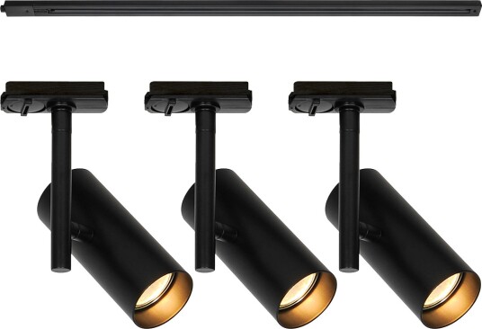 Link Jerome 1 meter skinne med 3 spotter - Svart