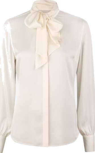 Stenströms Selma bow tie blouse 44 hvit dame