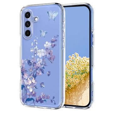 MTP Products Samsung Galaxy A37 TPU deksel med blomstermønster Lilla