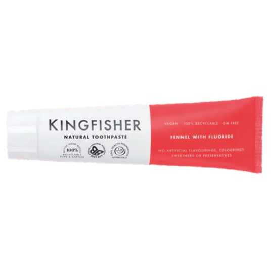 Kingfisher fennikel tannkrem med fluor 100 ml Kingfisher fennikel tannkrem med fluor 100 ml