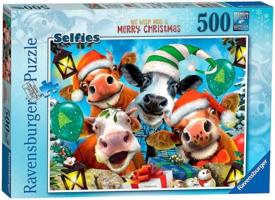 Ravensburger Delione 500 Stykker Merry Christmas-Dyr 16532 Ravensburger Delione 500 Stykker Merry Christmas-Dyr 16532
