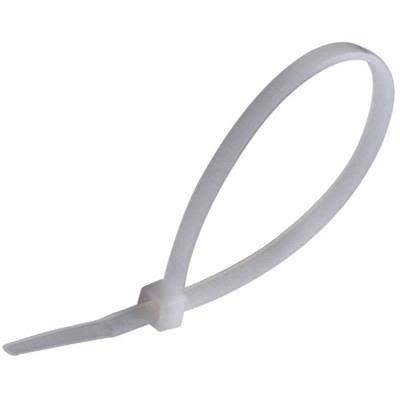 Gelia 4005320302 Buntebånd 98 x 2,5 mm hvit 100 pakning Installasjonsmaterial