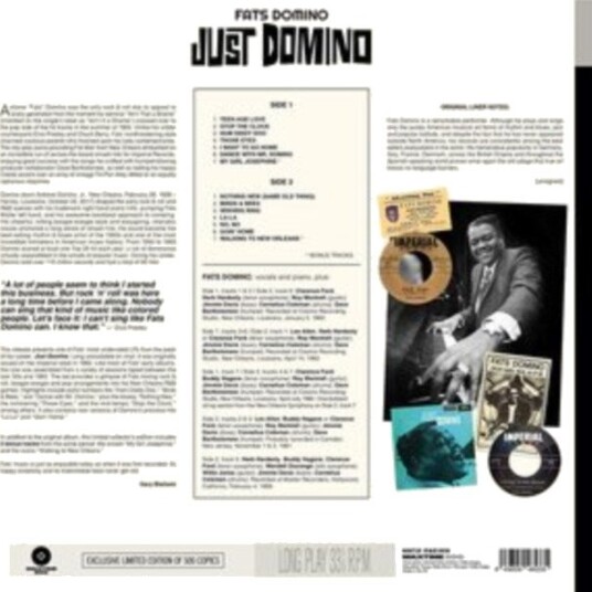 Fats Domino Just Domino Uk Vinyl