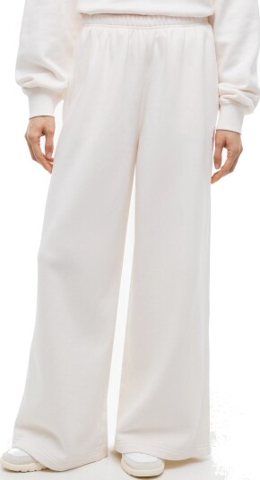Tommy Jeans Tjw Wide Leg Script Sweatpants Cream M