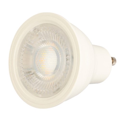 Dimbar, flimmerfri LED GU10 lyskilde 5W 4000K Ra90 230V, hvit