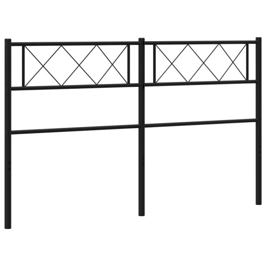  Sengegavl i metall svart 150 cm 8721012190900