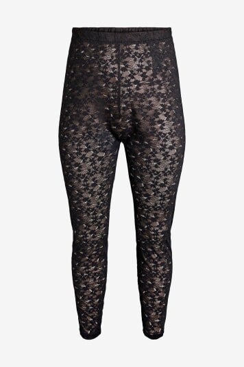 Zizzi Leggings mLesly Long Svart