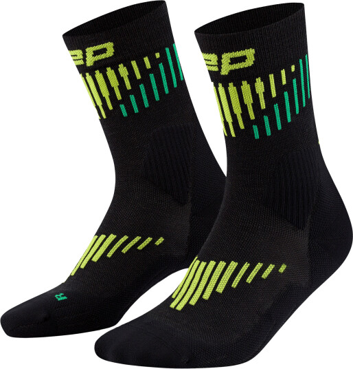 CEP Core Run Merino Socks Mid 3.0 M Annet Black/Lime, IV CEP Core Run Merino Socks Mid 3.0 M Annet Black/Lime, IV