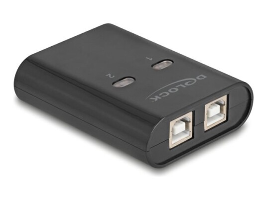 Delock - Usb-Periferdelesvitsj - 2 X Usb 2.0 - Veggmonterbar, Overflatemonterbar