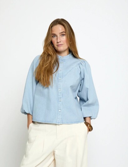 Minus Msnew Solene Denim Shirt Blue 34