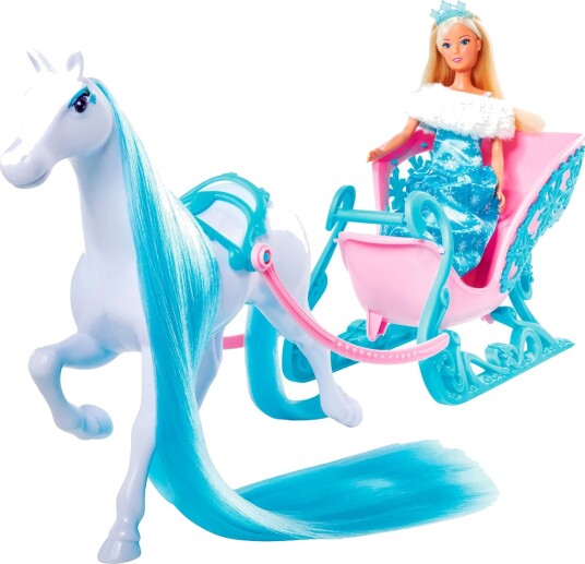 Steffi Love Snow Dream Dukke Med Slede 50/29 cm 3 År+