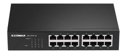 Edimax 16-porters Gigabit-svitsj svart