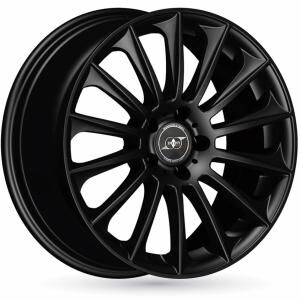 INFINY individual Stuttgart Shiny Black Machined Face 8x18 5/112 ET45 B66.5