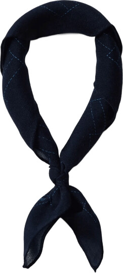 Selected Slmnicolas Wool Bandana Navy ONE SIZE
