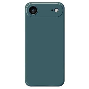 iPhone Air støtsikkert silikon deksel svartgrønn