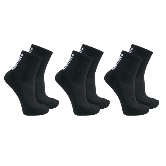 Carhartt Force Crew Low Socks 3 Pack Men Black L Carhartt Force Crew Low Socks 3 Pack Men Black L