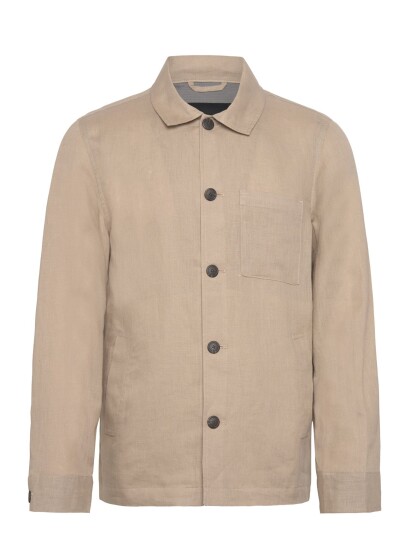 Lindbergh Black ?Linen Overshirt Beige XXL