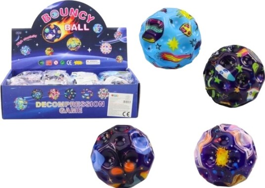 Leantoys Sprett-/Klempeball Med Fordypninger Kosmos 7 cm