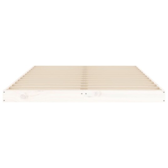 vidaXL Sengeramme hvit 120x190 cm 4FT Small Double heltre furu 8720845640002