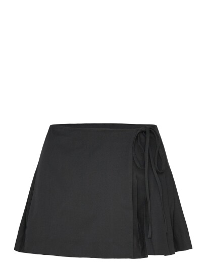 Monki Lace Wrap Skirt Black 44