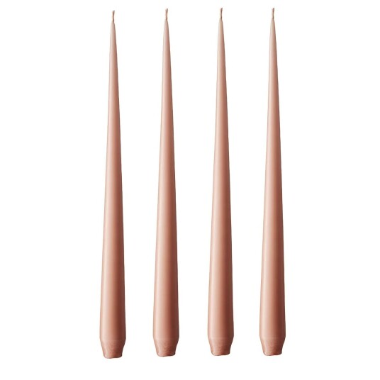 Ester & Erik lys 42 cm 4-pakning rosy caramel Matt