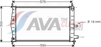 AVA COOLING SYSTEMS FDA2218 Radiator motorkjøling AVA COOLING SYSTEMS FDA2218 Radiator motorkjøling