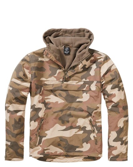 Brandit Windbreaker Anorakk Grønn Beige