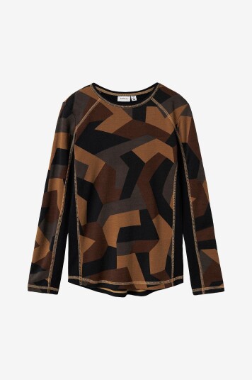 Name It T skjorte nkmWillto Wool LS Top Svart Name It T skjorte nkmWillto Wool LS Top Svart