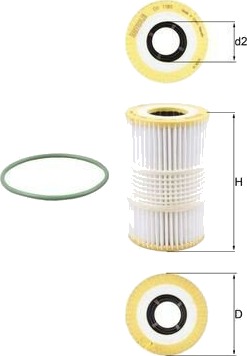 Oljefilter KNECHT OX 1185D