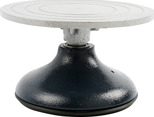 Kavalett Ø18 cm. Dreieskive i metall