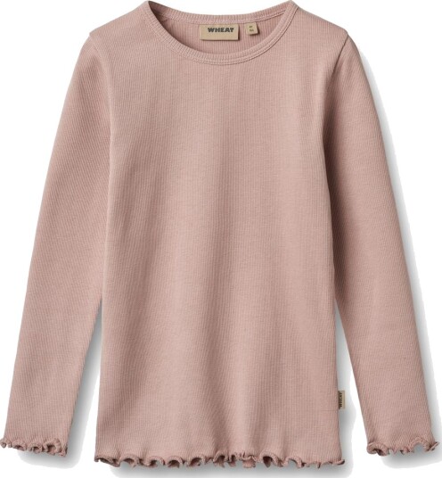 Wheat 2 Rib T Shirts L/S Ida Pink 122 Wheat 2 Rib T Shirts L/S Ida Pink 122