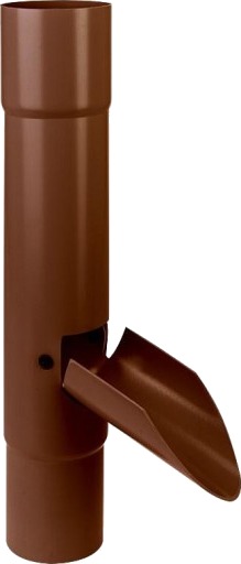 Plastmo vannavviser med klaff, Ø110 mm, brun