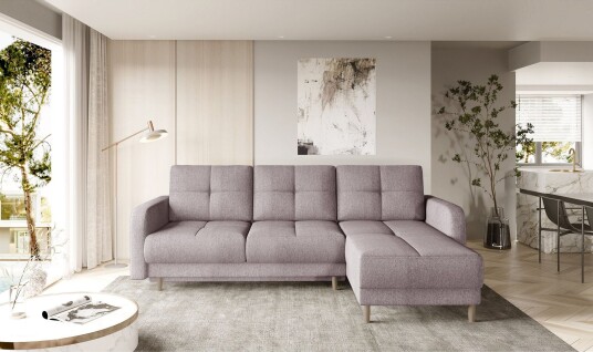 Saimon Sovesofa m. Divan med Oppbevaring 3 seter Rosa Saimon Sovesofa m. Divan med Oppbevaring 3 seter Rosa