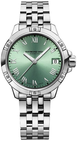 Raymond Weil Dameklokke 5960 ST 00520 Tango Grønn/Stål Ø30 mm