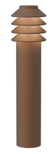 Louis Poulsen Bysted Garden Long LED 2700K m/anker Corten