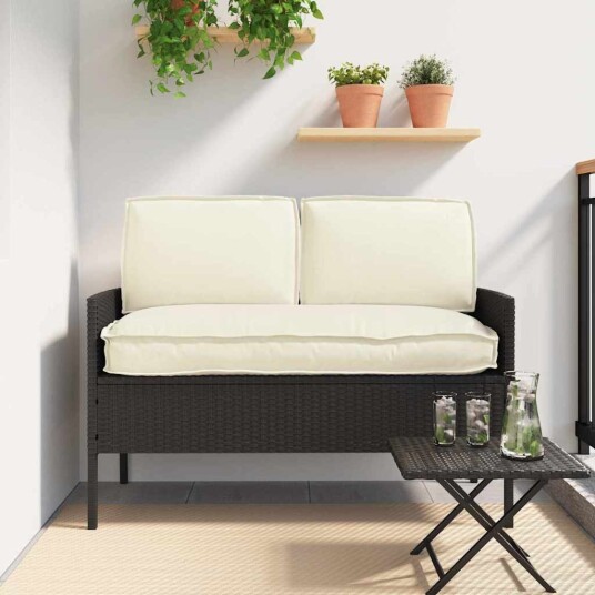 vidaXL Putesett Oxford Stoff Krem 120 x 50 x 52 cm