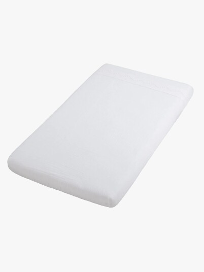 Baby's Only Calm Stretchlaken Med Broderi 40x80 White