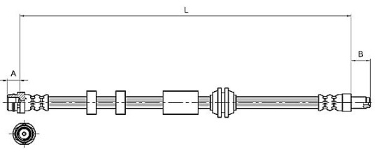Bremseslange METZGER 4111216