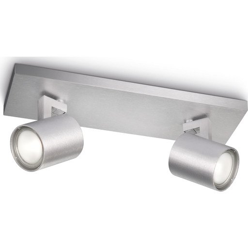Philips myLiving Spot, Overflateegnet GU10 2 ampuller LED 220-240 V Aluminium