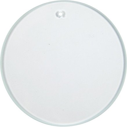 Diverse Glassplate rund diam 7 cm tykkelse 3 mm 10 stk 1 pk