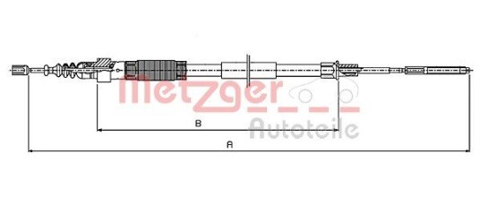 Metzger Tautrekk parkeringsbrems METZGER 10.7408