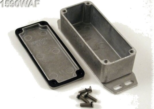Hammond Electronics 1590WAF 92,5 × 38,5 × 31 mm Aluminium Natur Kabinett