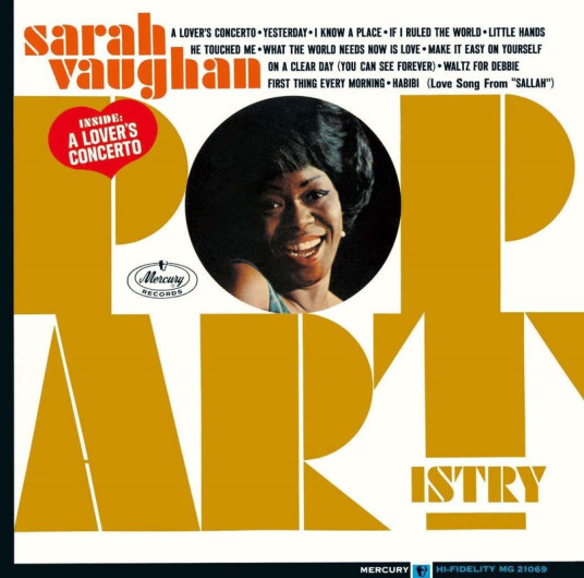 Sarah Vaughan Pop Artistry CD