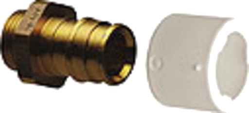 Uponor Aqua PLUS Adapter med O-ring 15 x 3/8", For Q&E fordeler