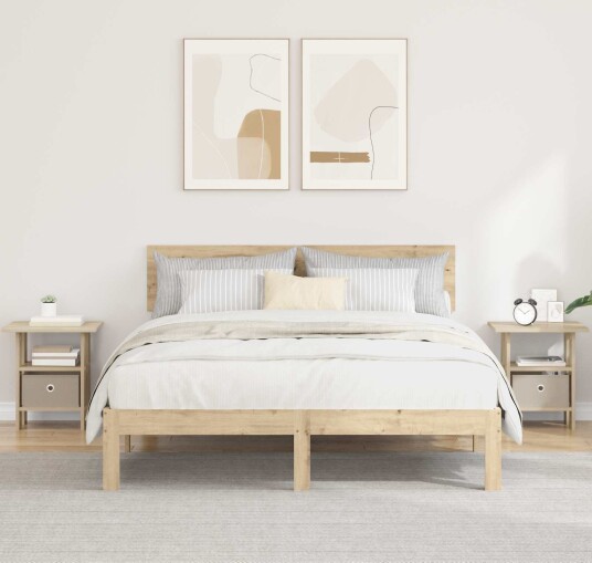 Nattbord 2 pcs Sonoma eik 41 x 40 x 45 cm Konstruert tre Nattbord 2 pcs Sonoma eik 41 x 40 x 45 cm Konstruert tre