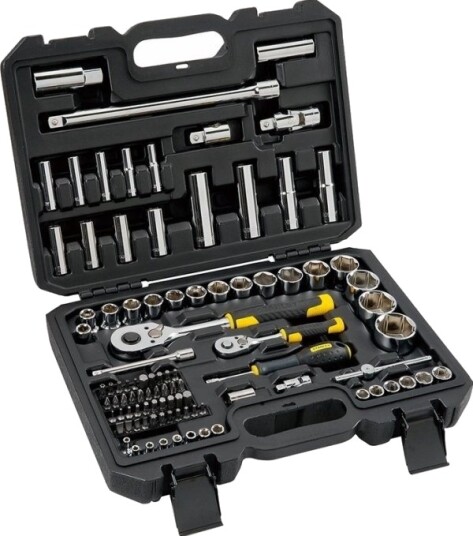 Stanley Skiftenøkkel /Toppsett 96 Deler 1/4" 1/2" STMT17379 1